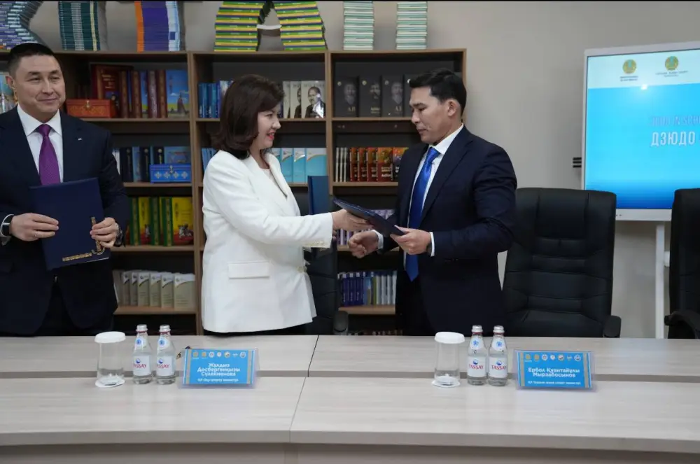 Дзюдо в школах - сеть школьных залов по дзюдо открывается в Казахстане (10)