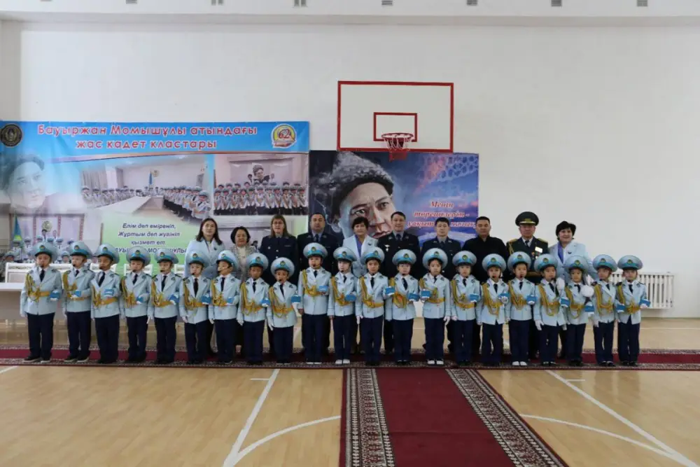 Полицейский класс "Жас сақшы" открылся в школе имени Бауыржана Момышулы в Актобе (3)