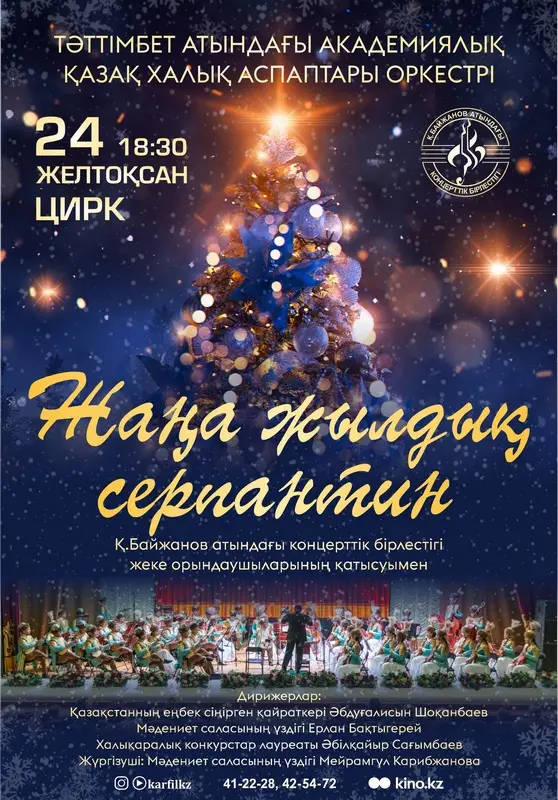 Афиша новогодних концертов в Караганде (3)