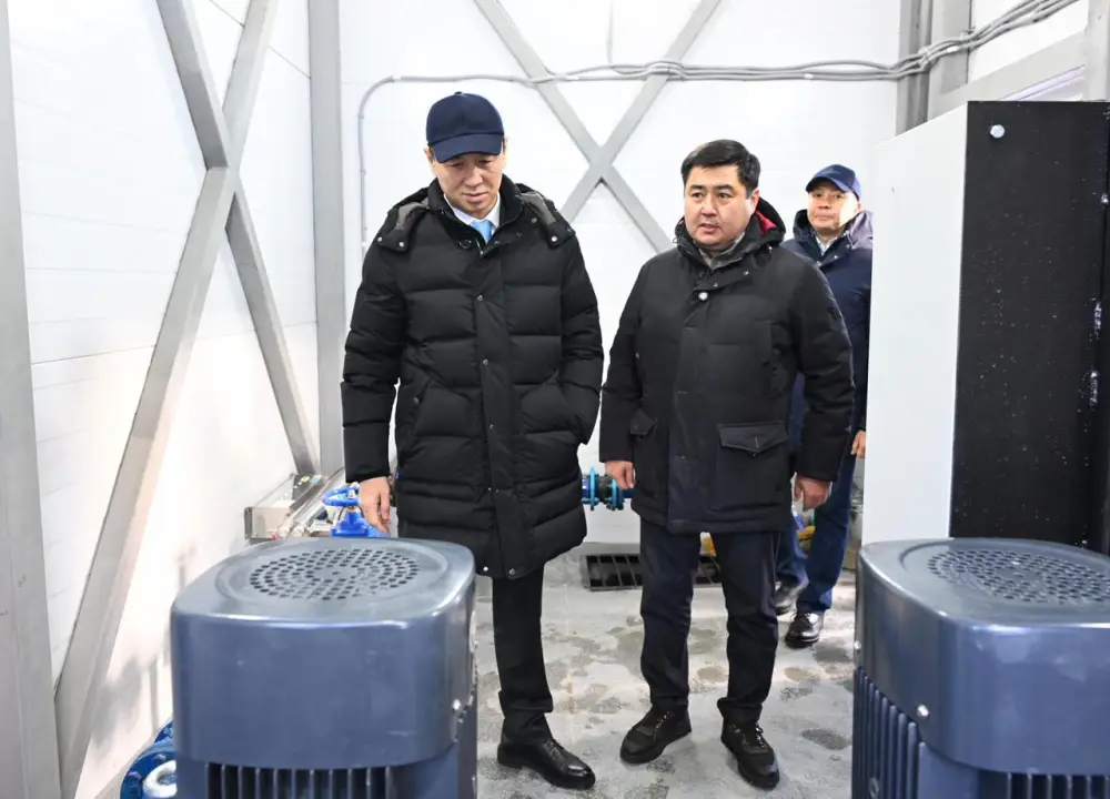 Аким Алматы Дархан Сатыбалды проверил строительство инженерных сетей в мкр. Сулусай (5)