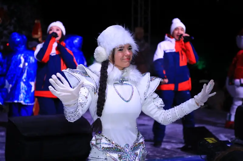 В Караганде зажгли главную новогоднюю ёлку (2)