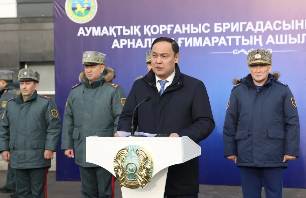 В Жамбылском регионе введен в строй новый комплекс бригады территориальной обороны (7)