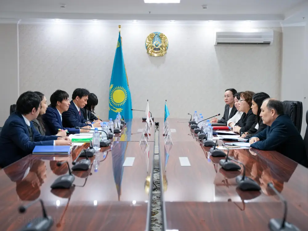 Состоялась встреча Директора Департамента международного права Айши Айткалиевой с Директором отдела международных отношений Министерства юстиции Японии Такехико Кавабучи (5)