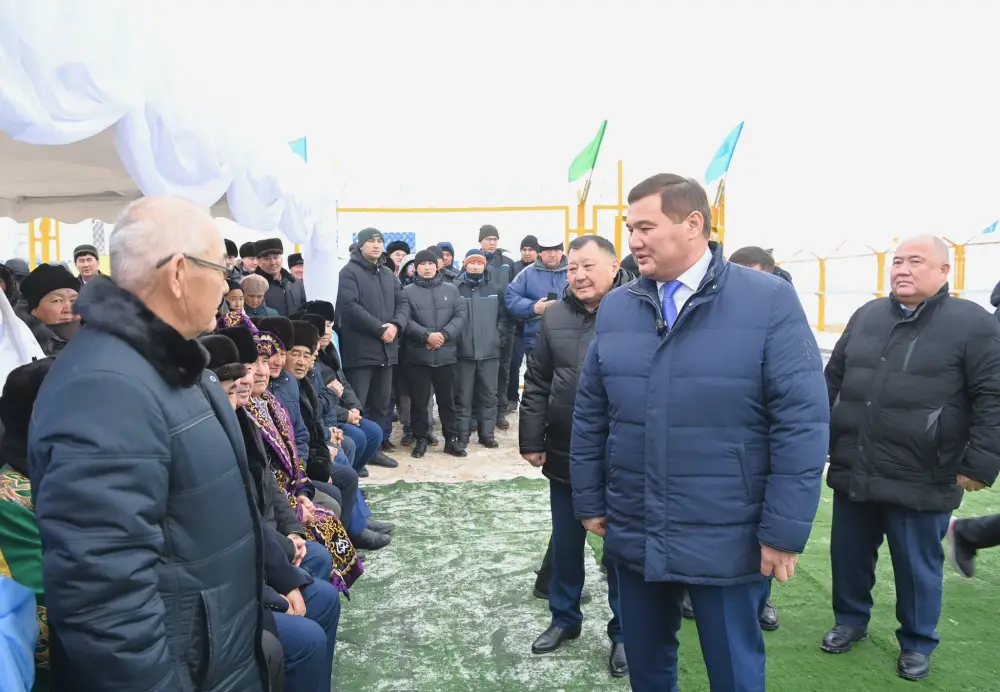 В Аральском районе запустили автоматическую газораспределительную станцию и подключили природный газ к населенному пункту Камыстыбас (3)