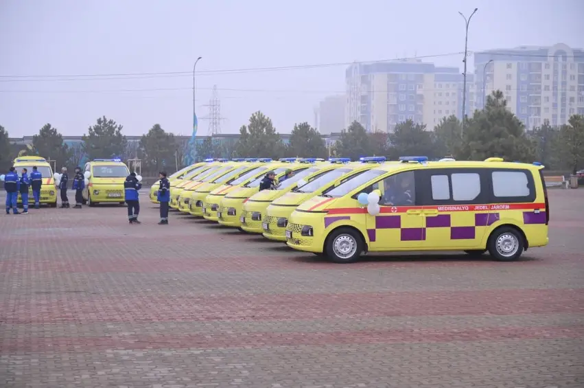 30 НОВЫХ САНИТАРНЫХ АВТОМОБИЛЕЙ ПЕРЕДАНЫ СЛУЖБЕ СКОРОЙ ПОМОЩИ ШЫМКЕНТА (3)