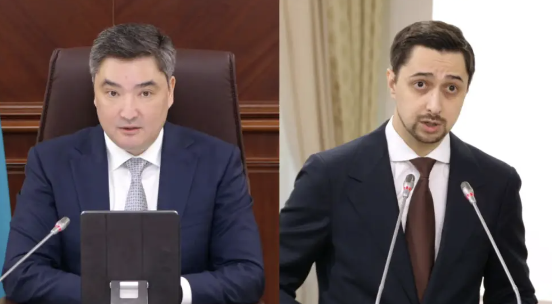 Олжас Бектенов, Ростислав Коняшкин