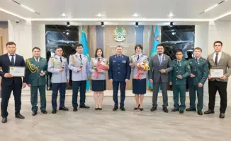 Церемония награждения спортсменов в МВД: министр Саденов вручил награды за достижения на турнире в честь 100-летия "Динамо"