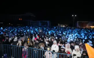 В Караганде состоялся запуск главной новогодней ёлки с фейерверком и выступлениями артистов