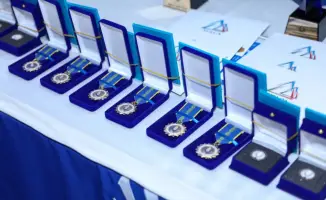 ТУРКЕСТАН: Спортивная церемония чествования лучших специалистов в водных видах спорта