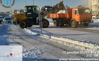 Снегоуборочные работы в Астане более 3000 дорожных рабочих 1300 единиц спецтехники