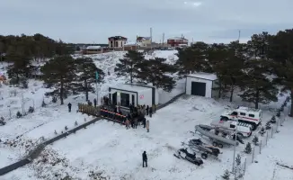 Открытие новой спасательной станции на берегу озера Имантау