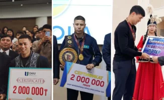 Казахстанские боксёры получили подарки за золотые медали чемпионата мира в Дубае