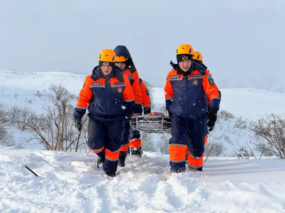 Спасательные подразделения МЧС провели учения в лавиноопасный сезон (3)