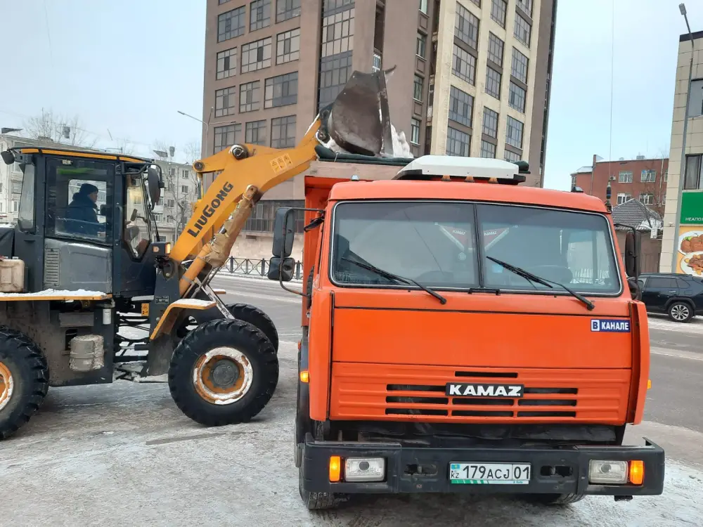 Более 1,5 тысячи единиц спецтехники задействовано в работах по уборке снега в Астане (9)