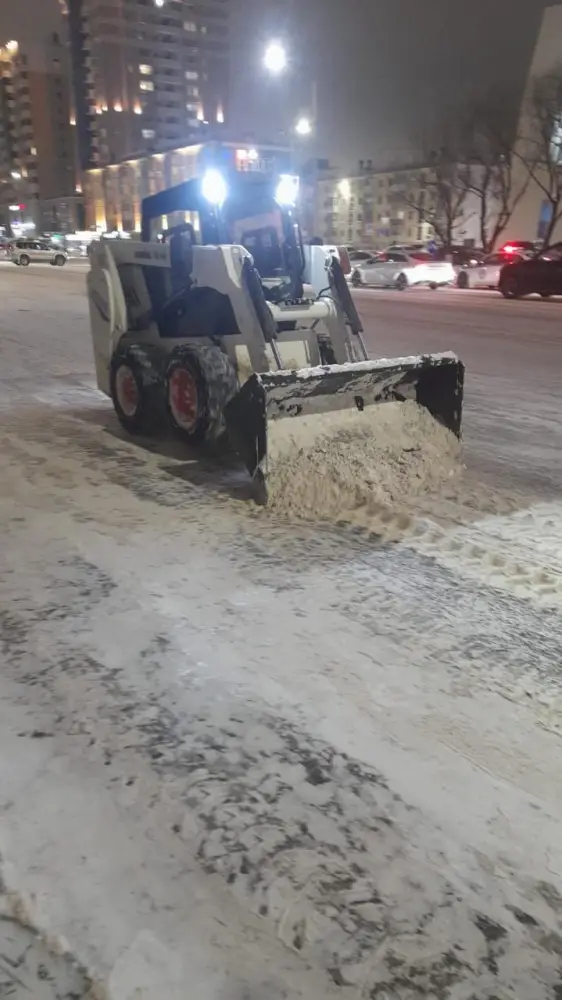 В Астане ночью к уборке снега привлечено более 1,6 тысячи единиц спецтехники (2)