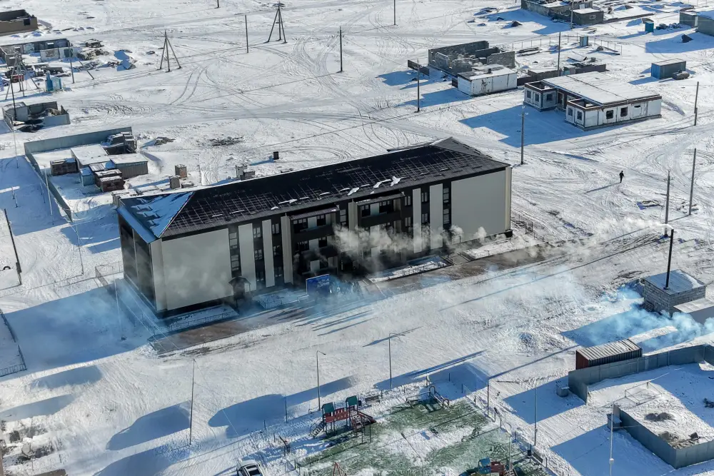 В Абайском районе в селе Карауыл вручили ключи от квартир (6)