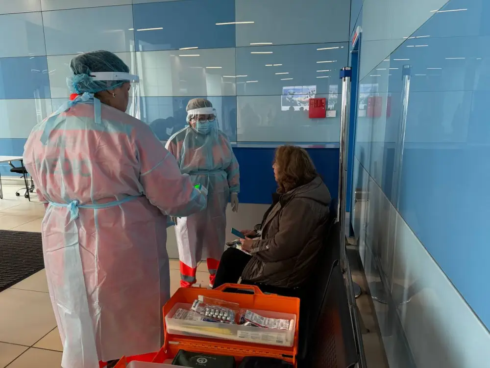 В аэропорту Алматы отработали меры реагирования на случай выявления вируса Нипах (5)