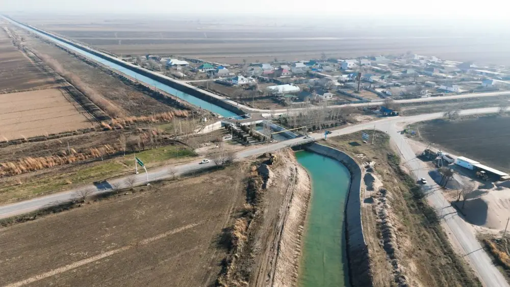 Первая за 40 лет очистка магистральных каналов проводится в Жетысайском районе Туркестанской области (3)