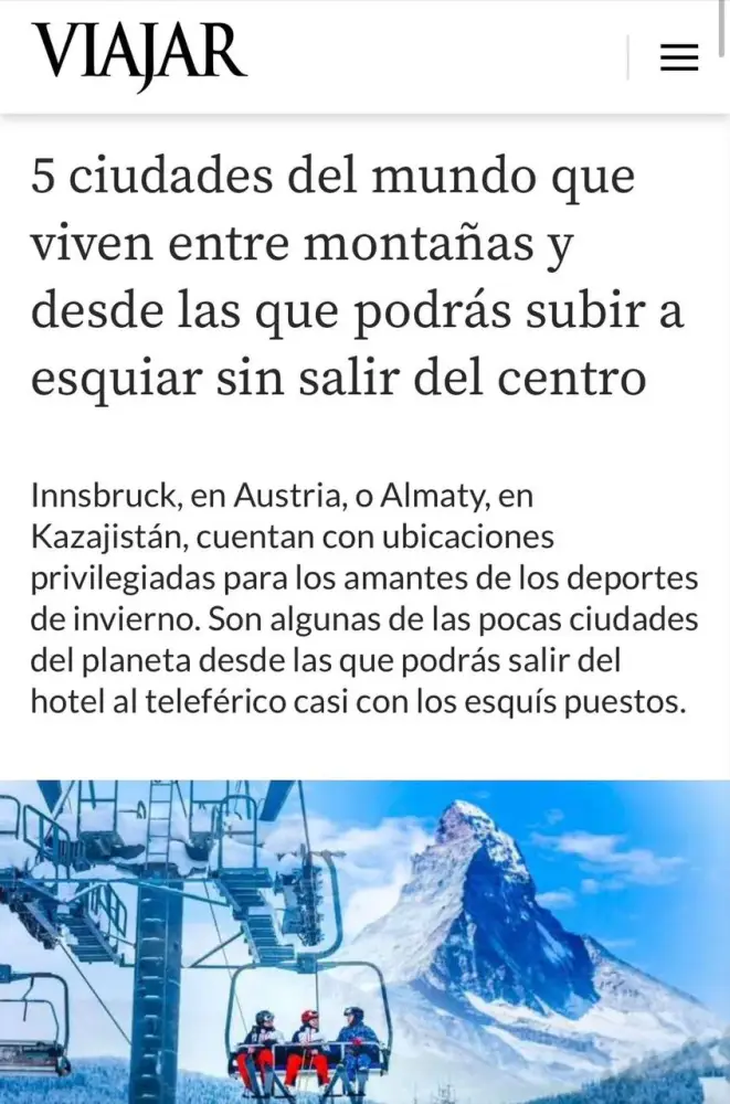 Испанский журнал Viajar признал Алматы одним из самых уникальных горных городов (2)