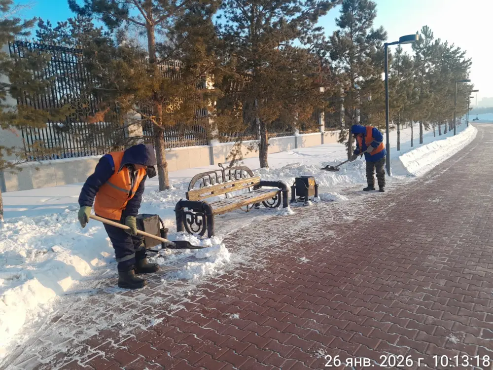 Более 1,2 тысячи единиц спецтехники задействуют в уборке снега в Астане (2)