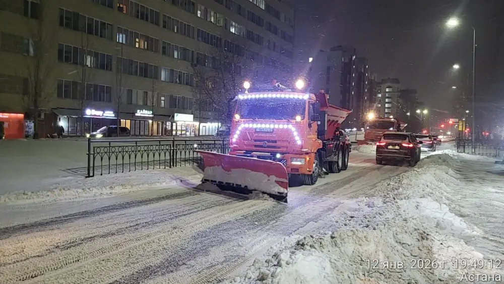 Почти 50 тысяч кубометров снега вывезли за день из Астаны (3)
