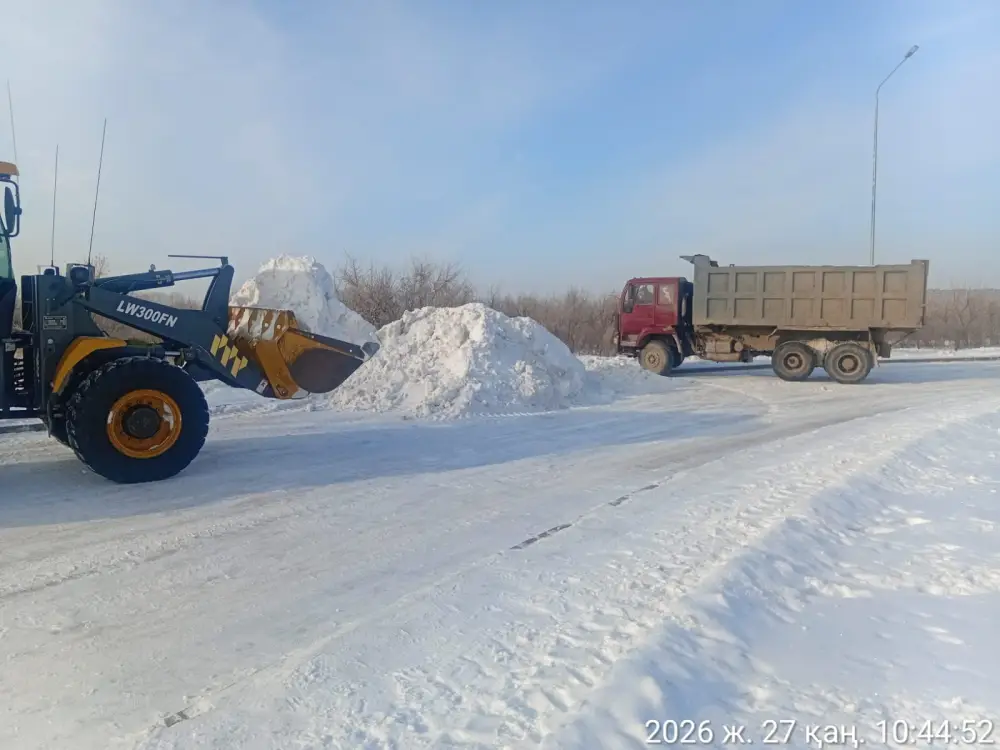 Более 1 100 единиц спецтехники задействовано в снегоуборочных работах в Астане (5)