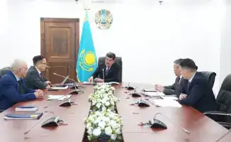 Совещание под руководством Министра экологии о работах на осушенном дне Аральского моря