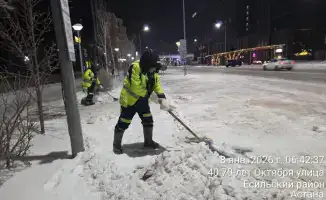 Астана в снежном вихре: 3 000 дорожных рабочих на страже чистоты