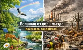 Алматы: школьники в битве за природу через открытки!
