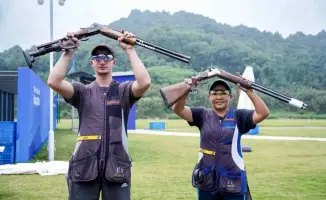 Казахстанская сборная по стендовой стрельбе бронзовый призёр чемпионата Азии в Дохе