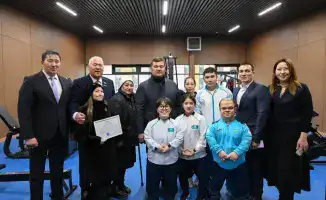 Открытие инклюзивного спортивного центра в Кызылорде при поддержке фонда Қазақстан халқына