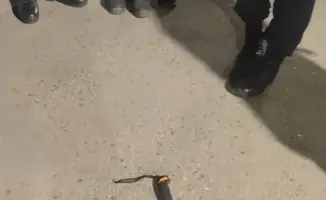 Задержание мужчины с мачете в Конаеве