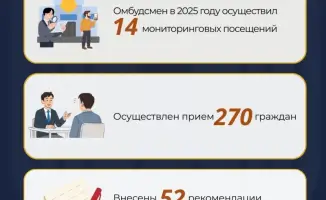 Мониторинговые визиты омбудсмена в 2025 году 14 рекомендаций 52 исполненные