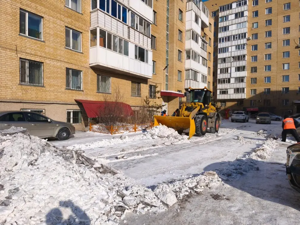 Более 3 100 дорожных рабочих задействовано в снегоуборочных работах в Астане (2)