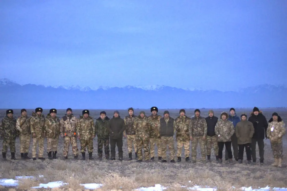 В национальном парке Алтын-Эмель был проведён зимний учёт животных, занесённых в Красную книгу (4)