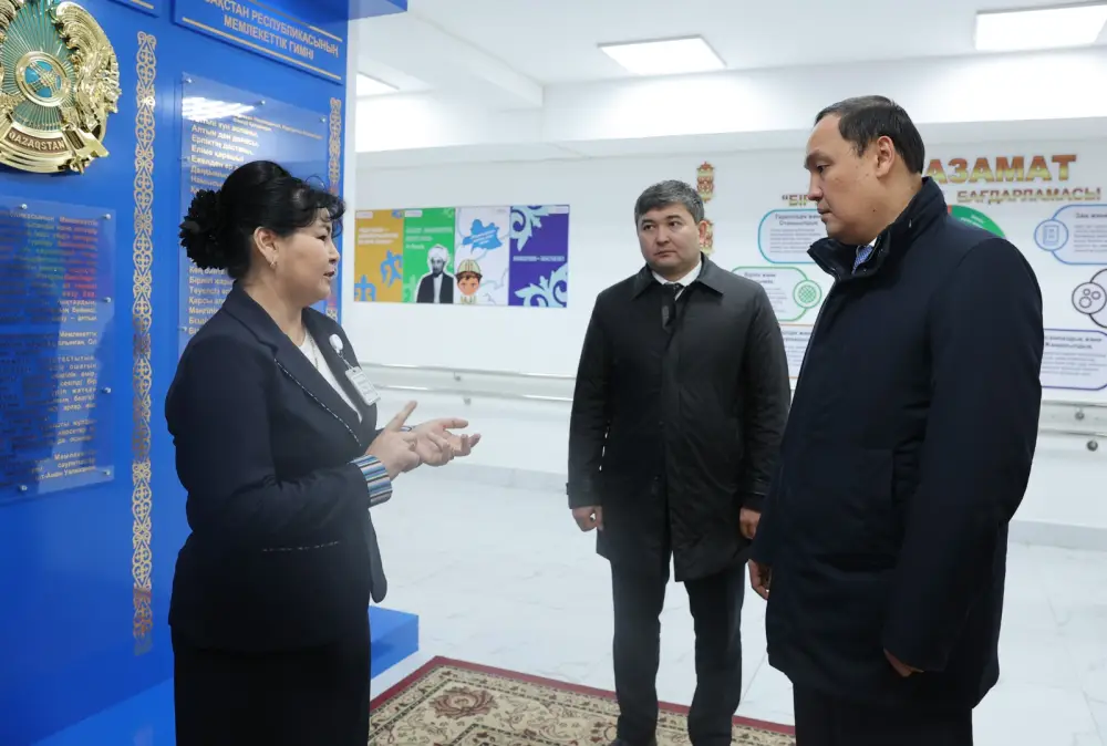 Рабочая поездка в Таласский район: пищевая промышленность, транспорт, соцобъекты (6)