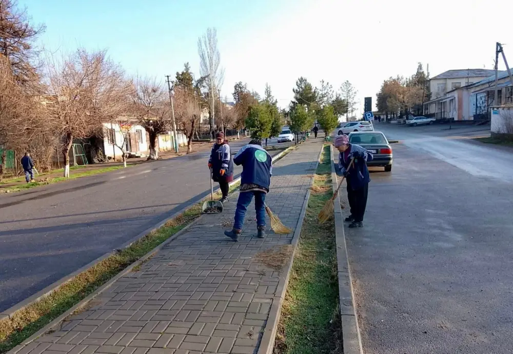 «ТАЗА КАЗАХСТАН»: В САРЫАГАШЕ НЕПРЕРЫВНО ВЕДУТСЯ РАБОТЫ ПО БЛАГОУСТРОЙСТВУ (2)