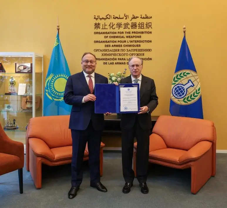 Посол Казахстана вручил верительные грамоты Генеральному директору Организации по запрещению химического оружия (3)