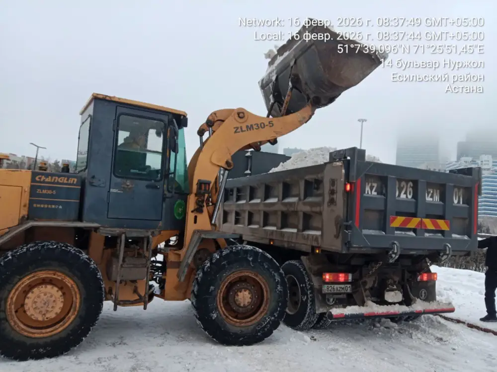 Около 1 700 единиц спецтехники задействовано в снегоуборочных работах в Астане (3)