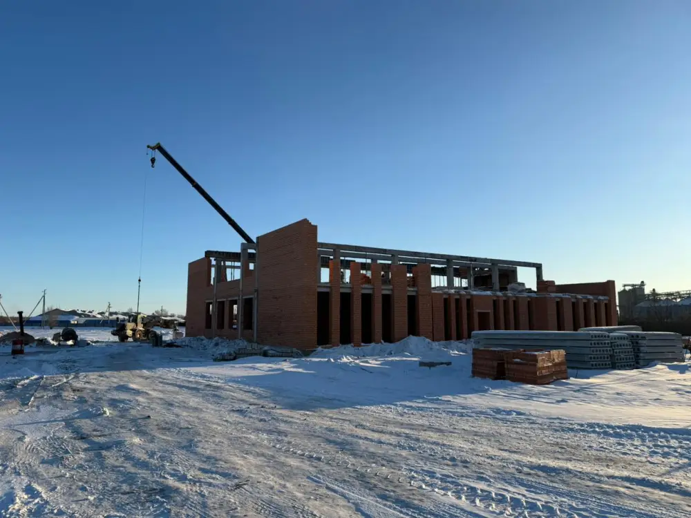 В Зеренде продолжается строительство нового историко-краеведческого музея (5)