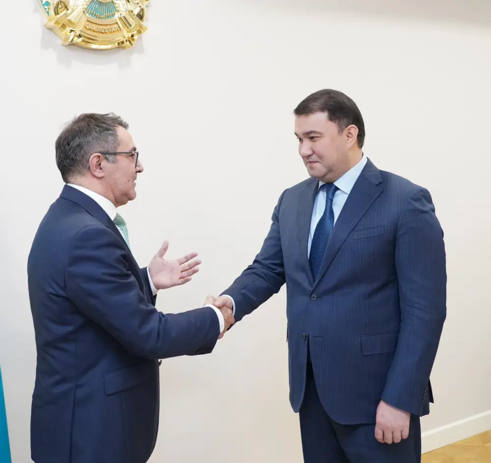 АКИМ ТУРКЕСТАНСКОЙ ОБЛАСТИ НУРАЛХАН КУШЕРОВ ВСТРЕТИЛСЯ С ПРЕДСТАВИТЕЛЯМИ ИСПАНСКОЙ КОМПАНИИ (5)