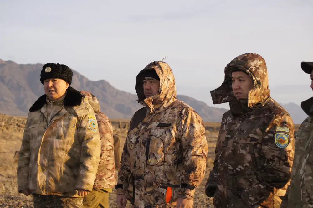 В национальном парке Алтын-Эмель был проведён зимний учёт животных, занесённых в Красную книгу (3)