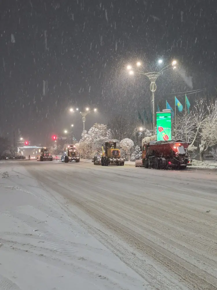 Из-за непогоды коммунальные службы Жамбылской области перешли на усиленный режим работы (3)