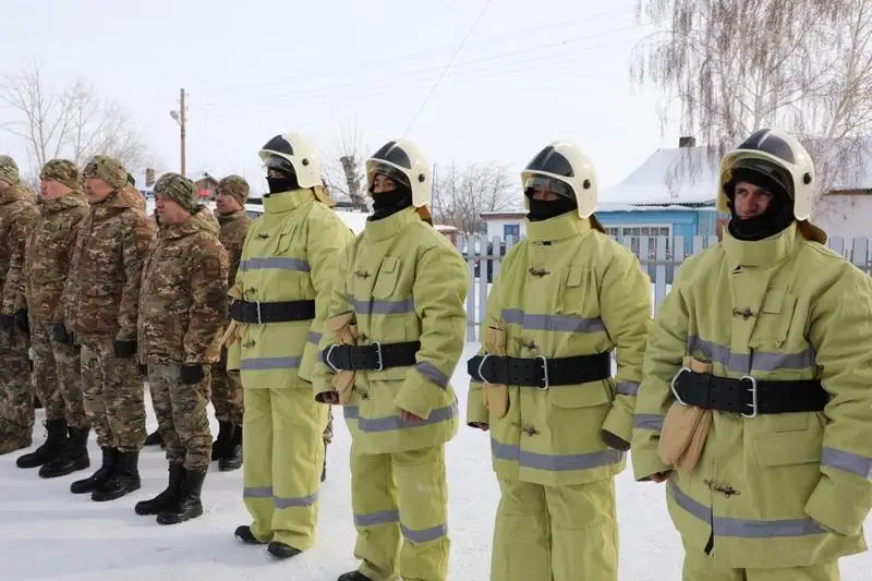 В селе Ахмет Карагандинской области открыли новый пункт пожаротушения (6)