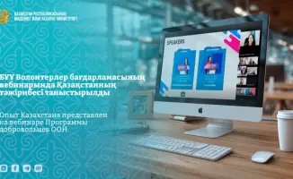 Казахстан делится опытом на вебинаре Программы добровольцев ООН