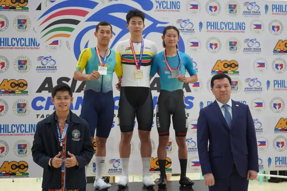 Алишер Жумакан завоевал второе «серебро» на чемпионате Азии по велотреку (2)