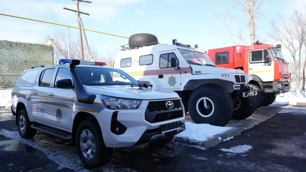 В селе Сарыозек начала работу современная пожарная часть (2)