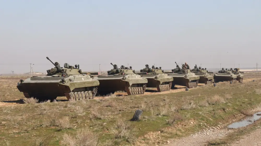 В Туркестанской области на полигоне «Арыс» прошло ротное тактическое учение (3)