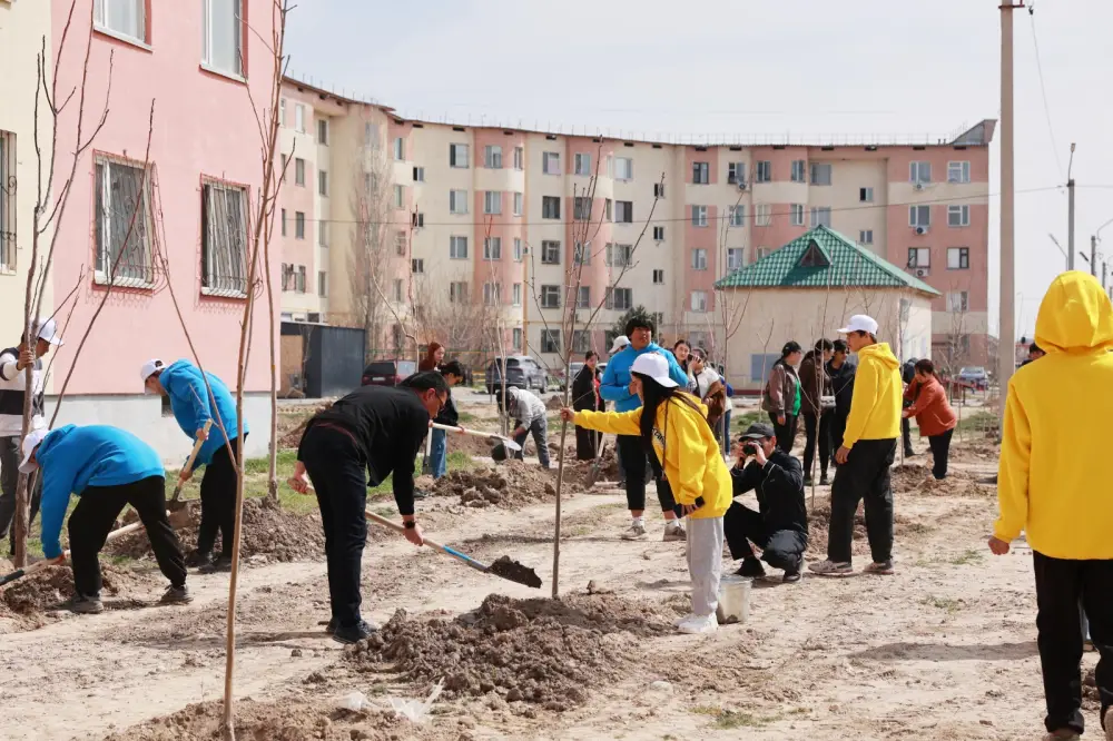 «Таза Қазақстан»: в Жамбылской области высадили свыше 9 тысяч деревьев (5)
