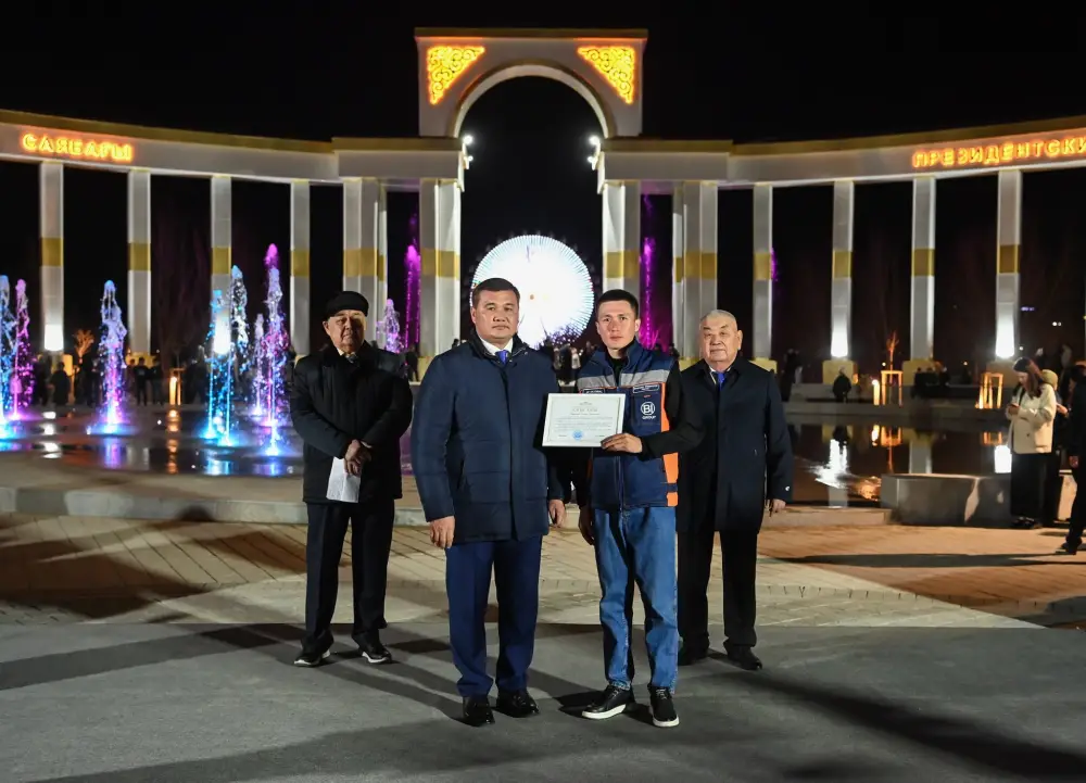 В Кызылорде сдан в эксплуатацию реконструированный Президентский парк (7)